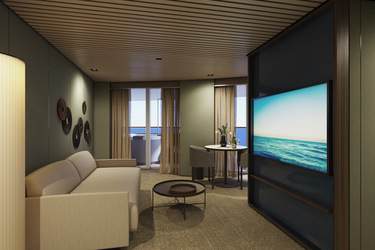 NCL Norwegian Prima The Haven Aft-Facing Owner's Suite with Master Bedroom & Large Balcony 2.jpg